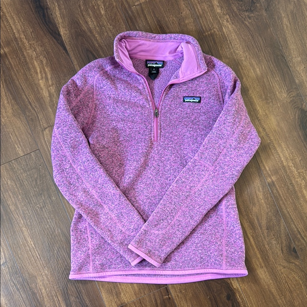 Patagonia Lavender Heather Quarter-Zip Fleece